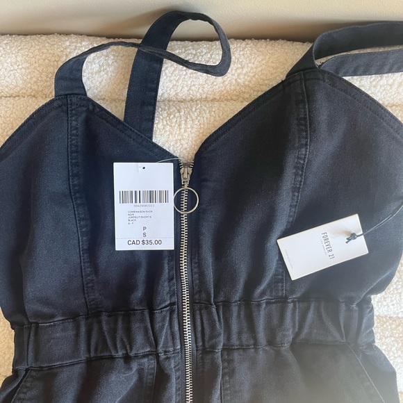 Denim Romper - Picture 2 of 3